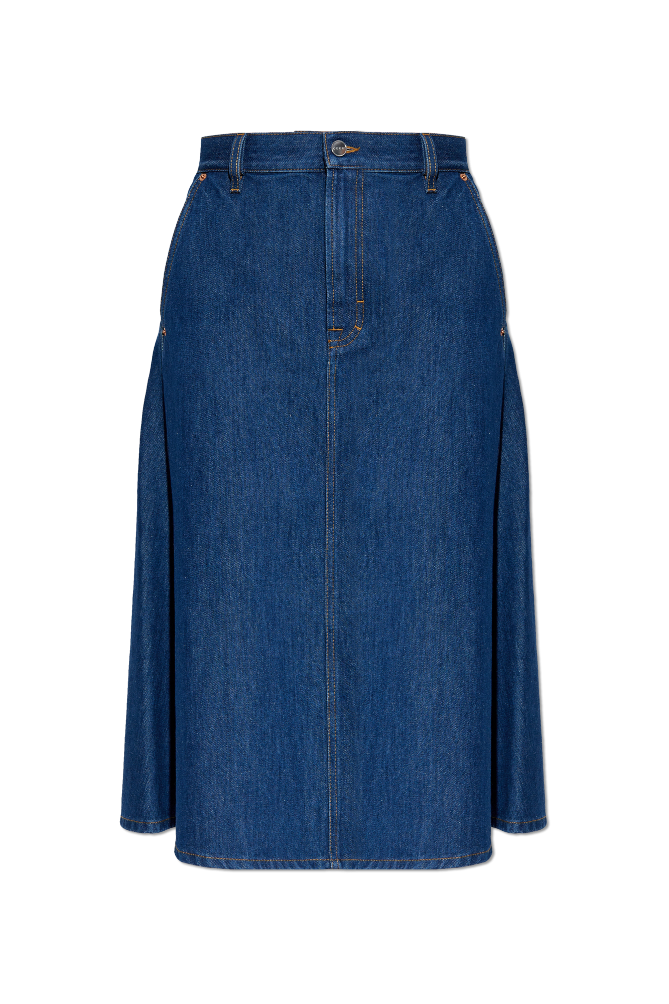 GUCCI Denim skirt レディース スカート Gucci Denim Mini Skirt | Blue | FARFETCH